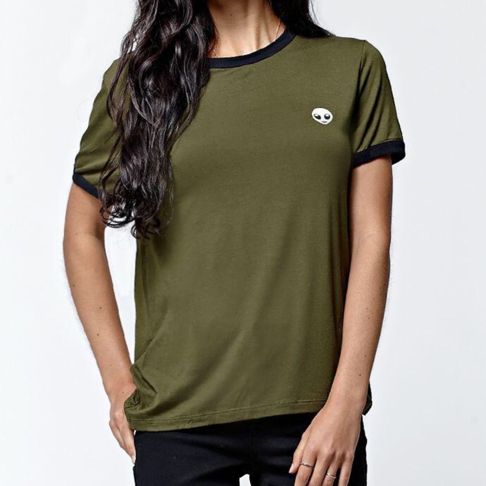 LA Hearts Alien Ringer Tee